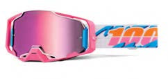 100% Armega HIPER Goggle Lefreak - Pink Mirror Lens