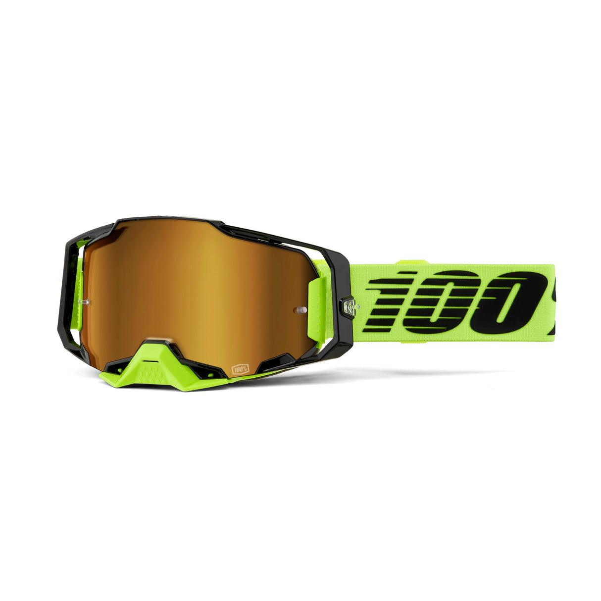 ARMEGA Goggle Neon Yellow - Mirror Gold Lens