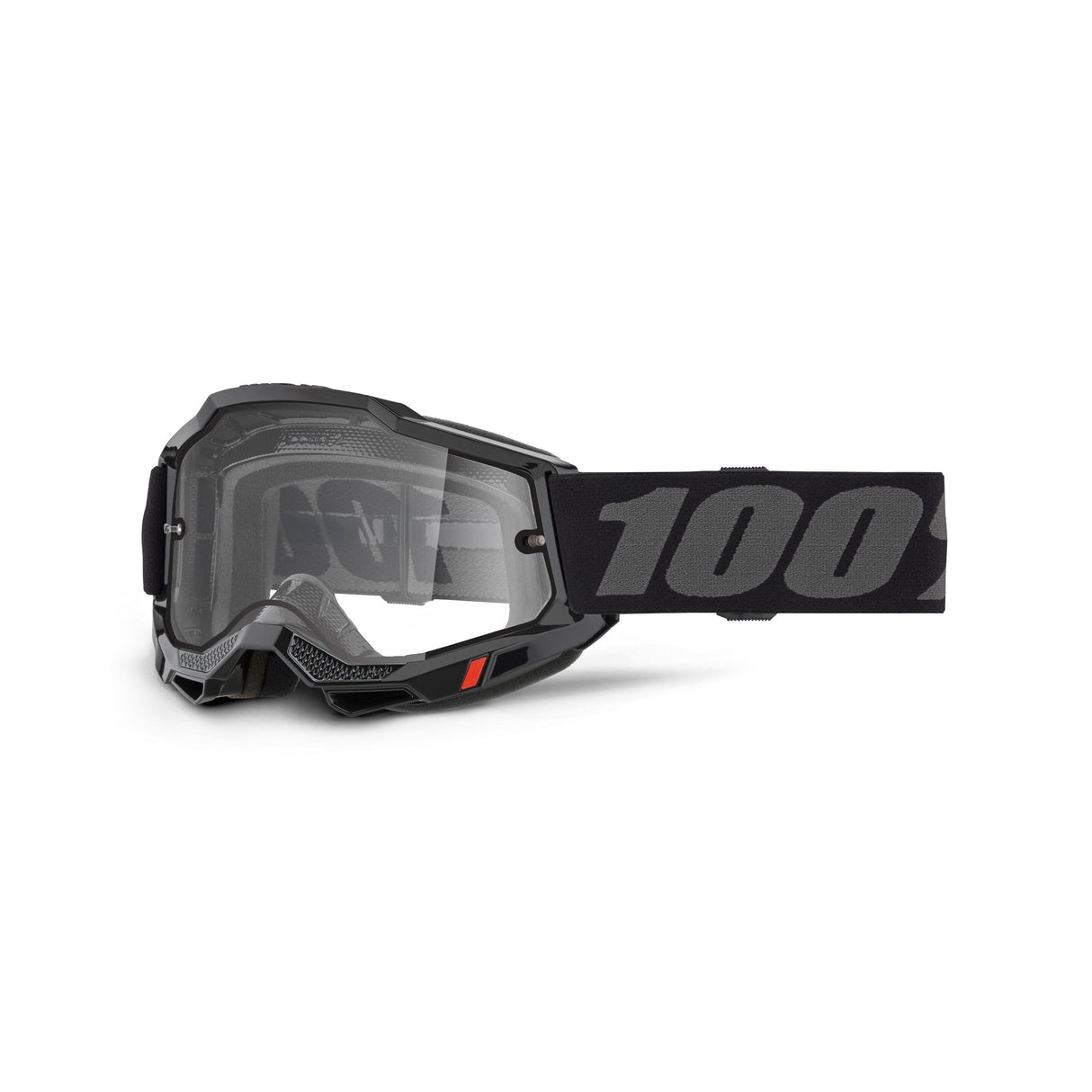 Accuri 2 Enduro Moto Goggle Black - Clear Lens
