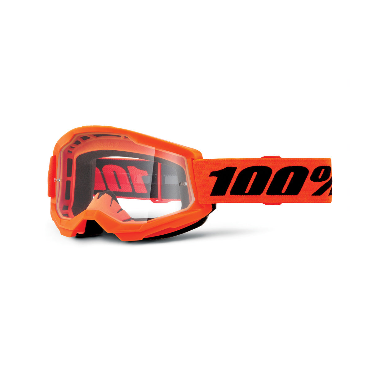 STRATA 2 Goggle Neon Orange - Clear Lens