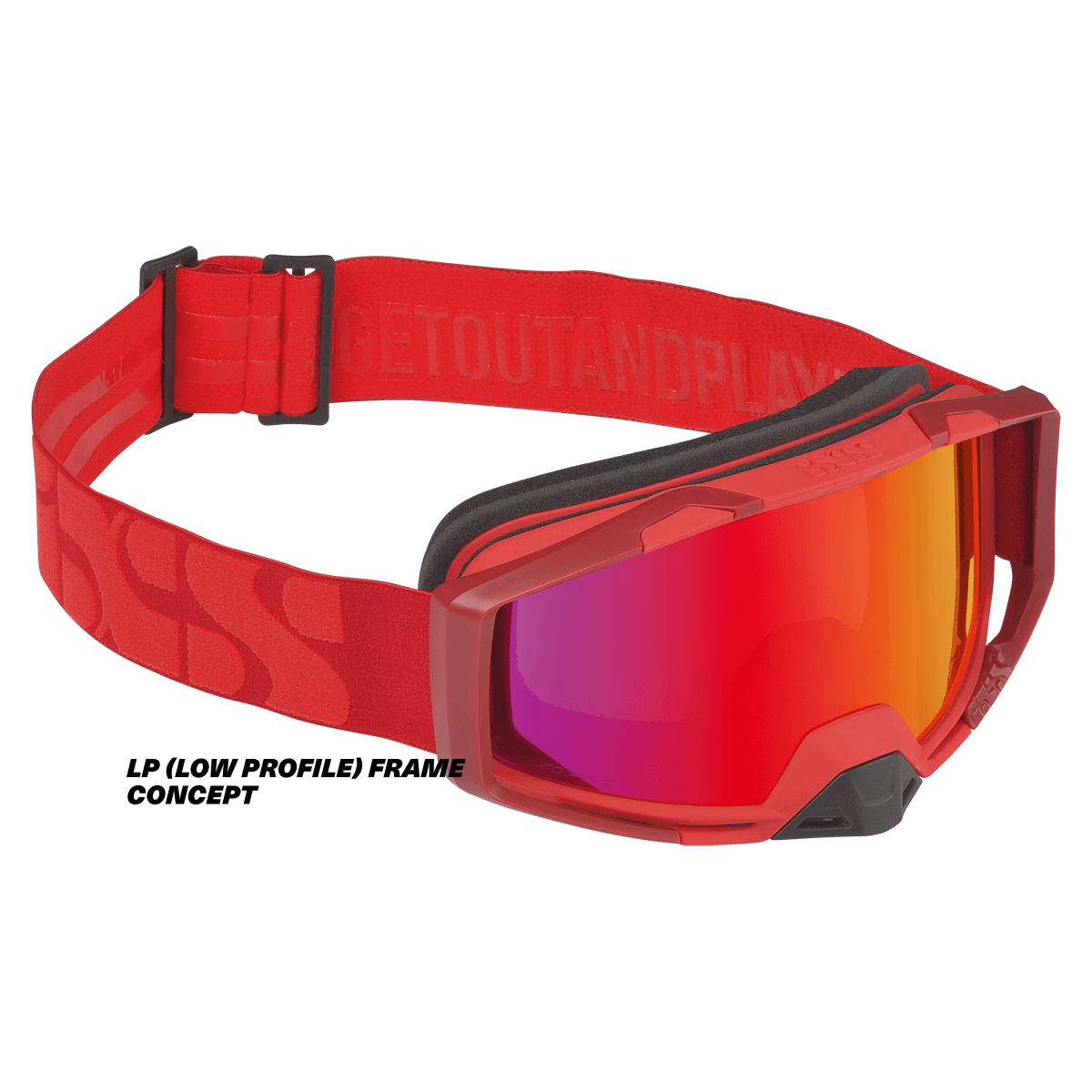 Trigger Goggle Mirror (Low Profile) - Racing Red iXS