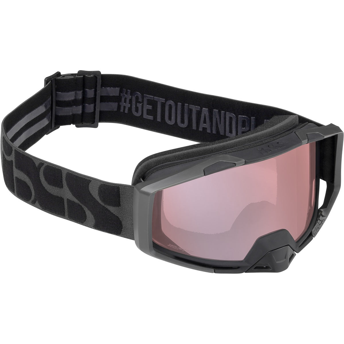 Trigger Goggle Mirror - Black/Mirror Soft Pink