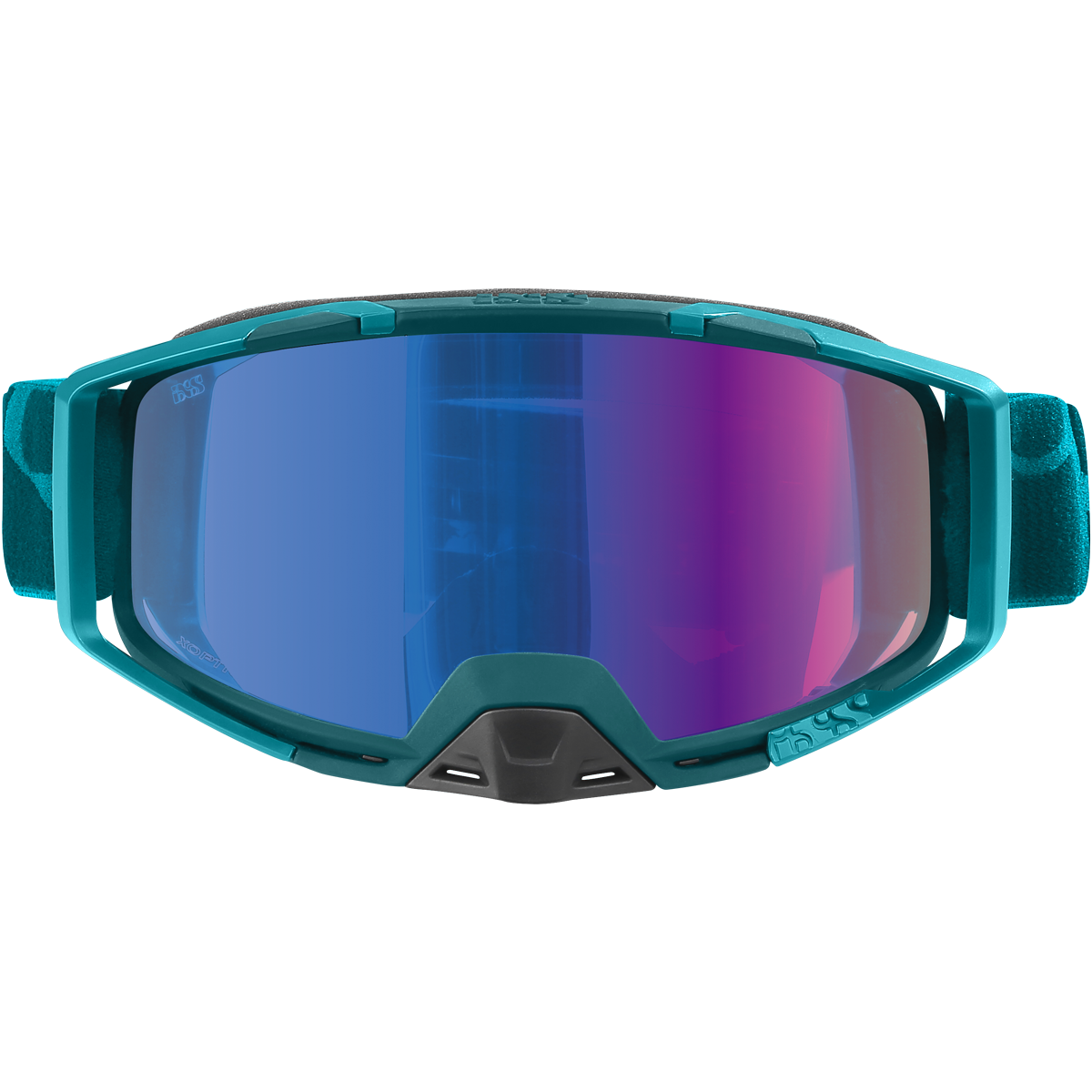 Trigger Goggle Mirror (Low Profile) - Everglade/Mirror Cobalt iXS