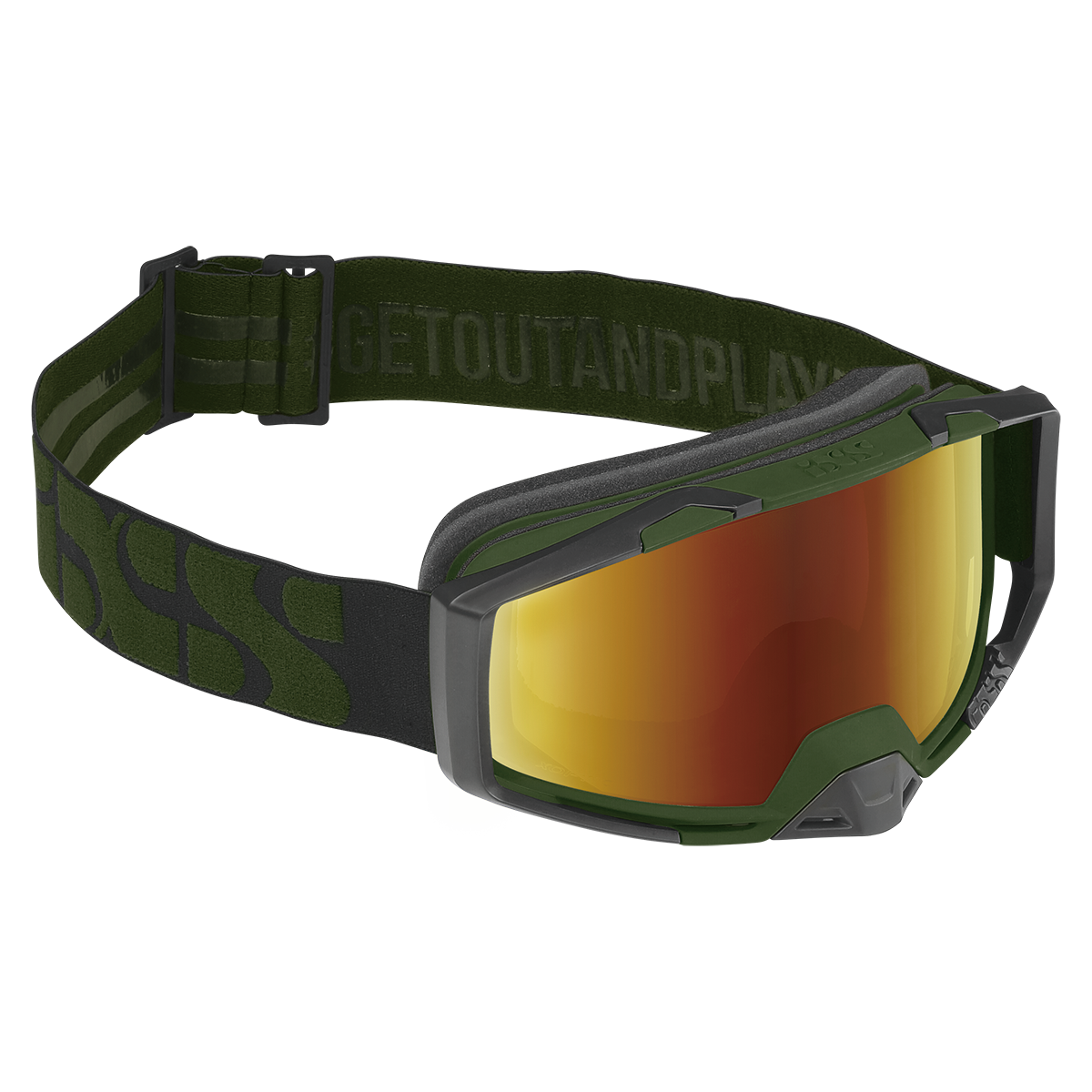 Trigger Goggle Mirror - Olive/Mirror Gold iXS