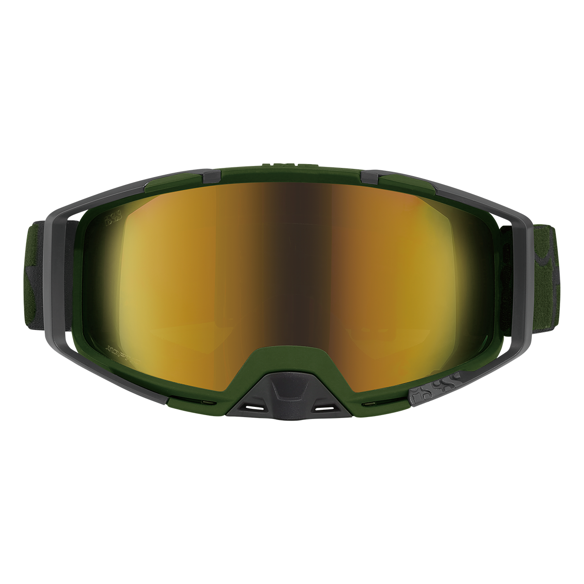 Trigger Goggle Mirror - Olive/Mirror Gold iXS