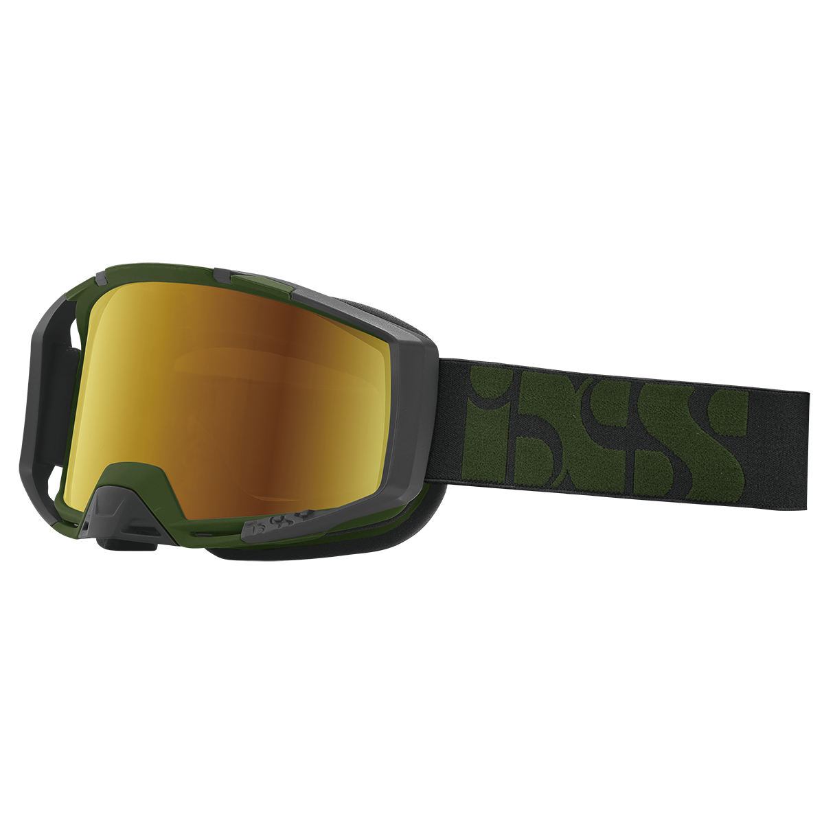 Trigger Goggle Mirror - Olive/Mirror Gold iXS