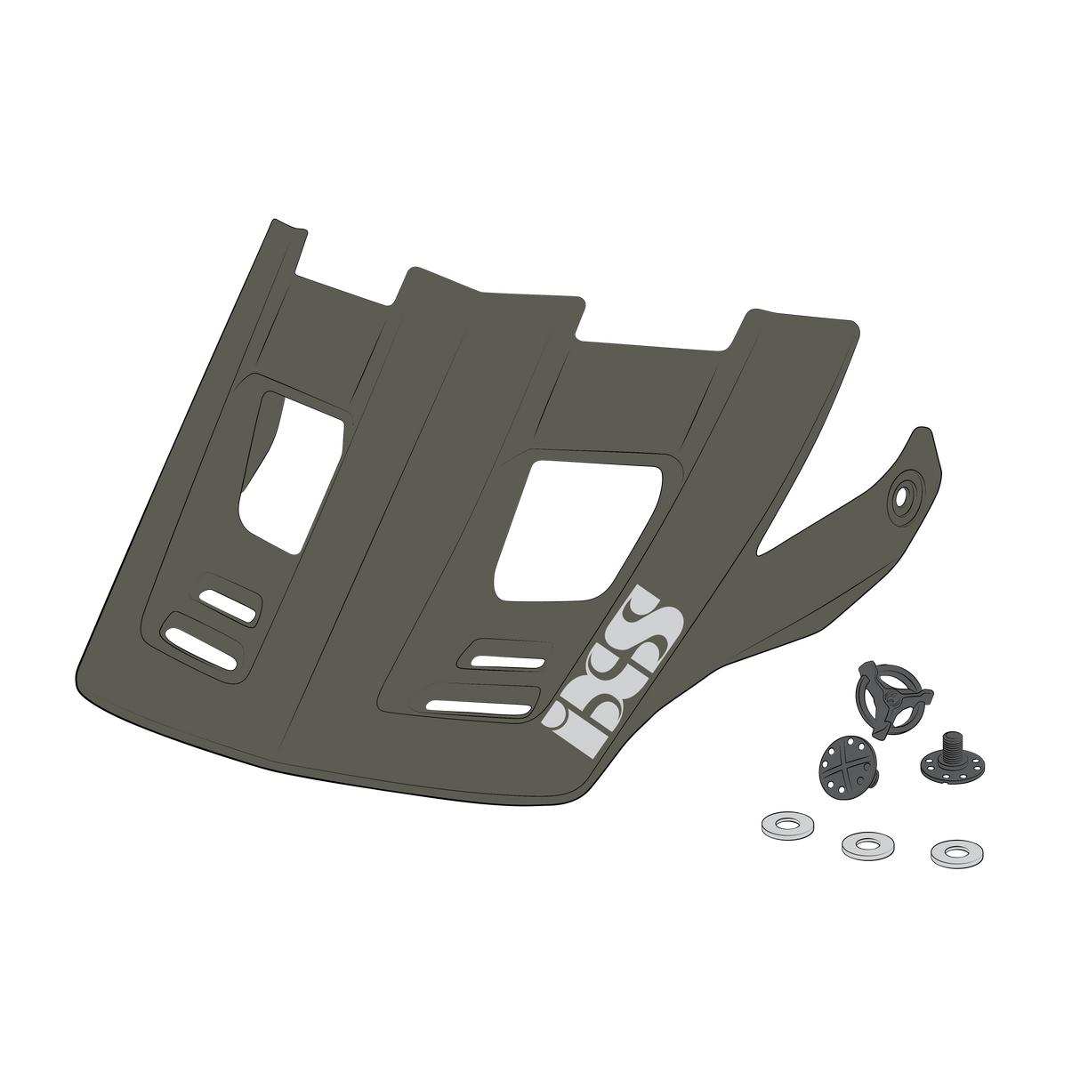 Visor + Pins Xact Evo SM-LXL - White-Chalk