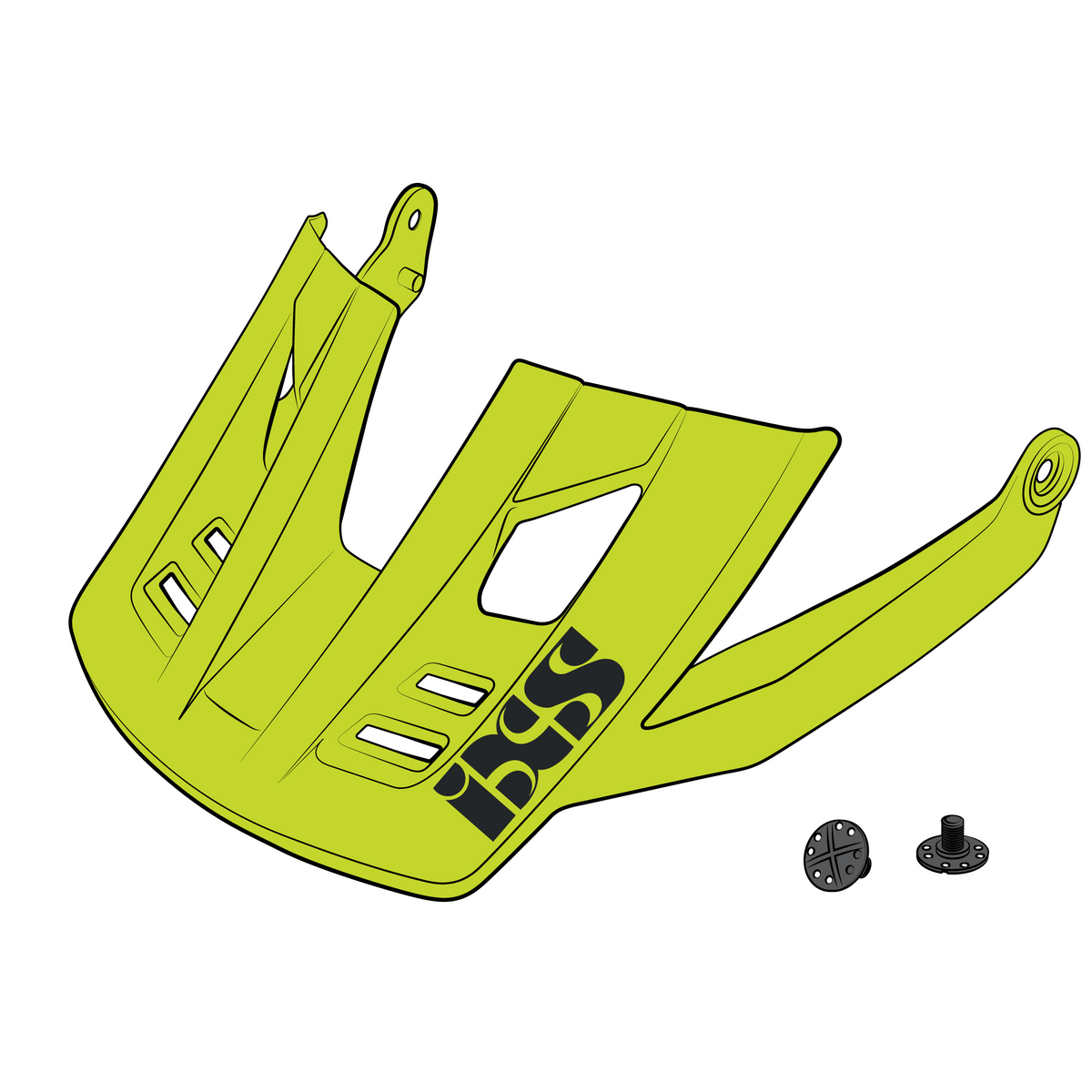 Ersatz Visier + Pins für Trigger FF - Lime iXS