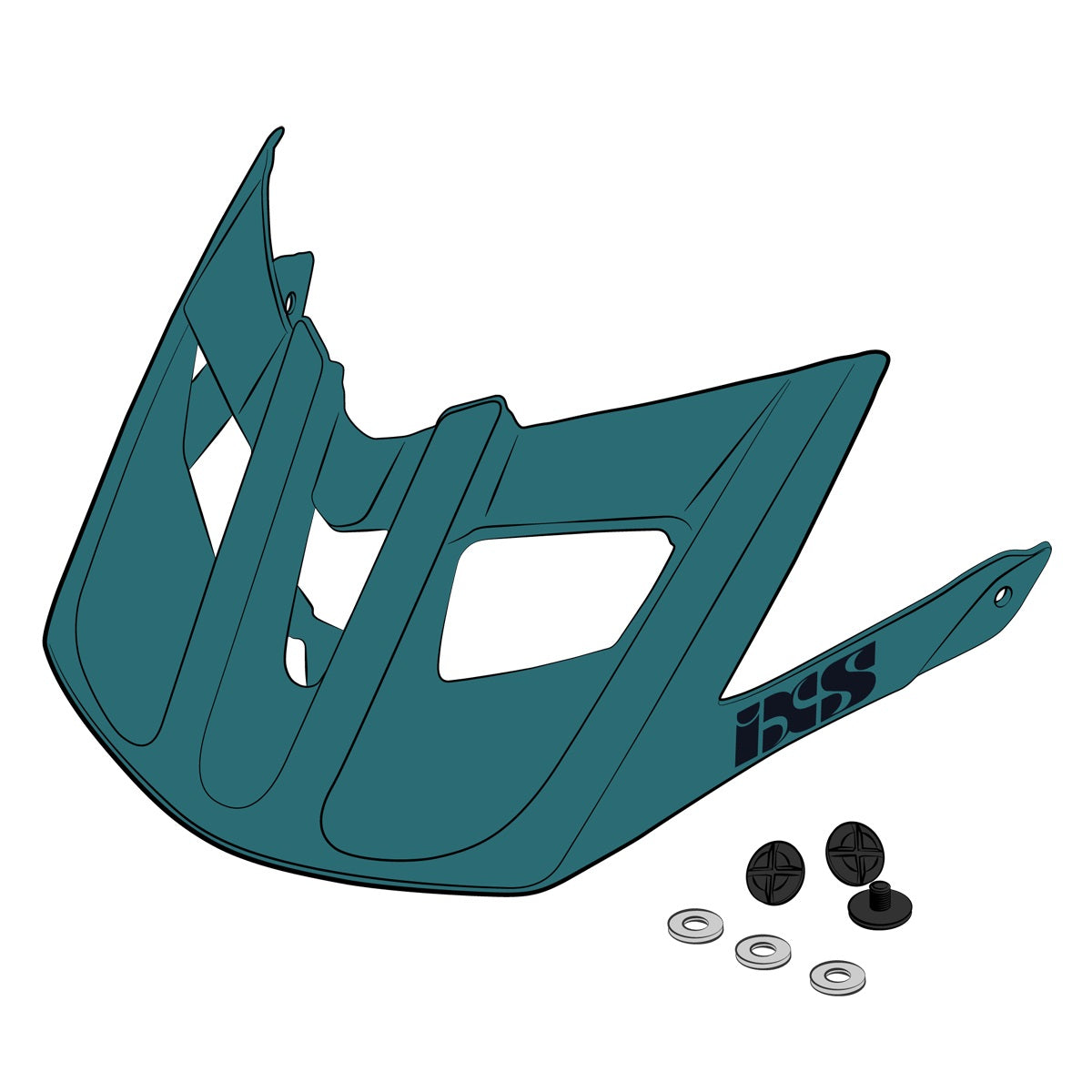 Visor + Pins Trail EVO SM-XLW - Lagoon