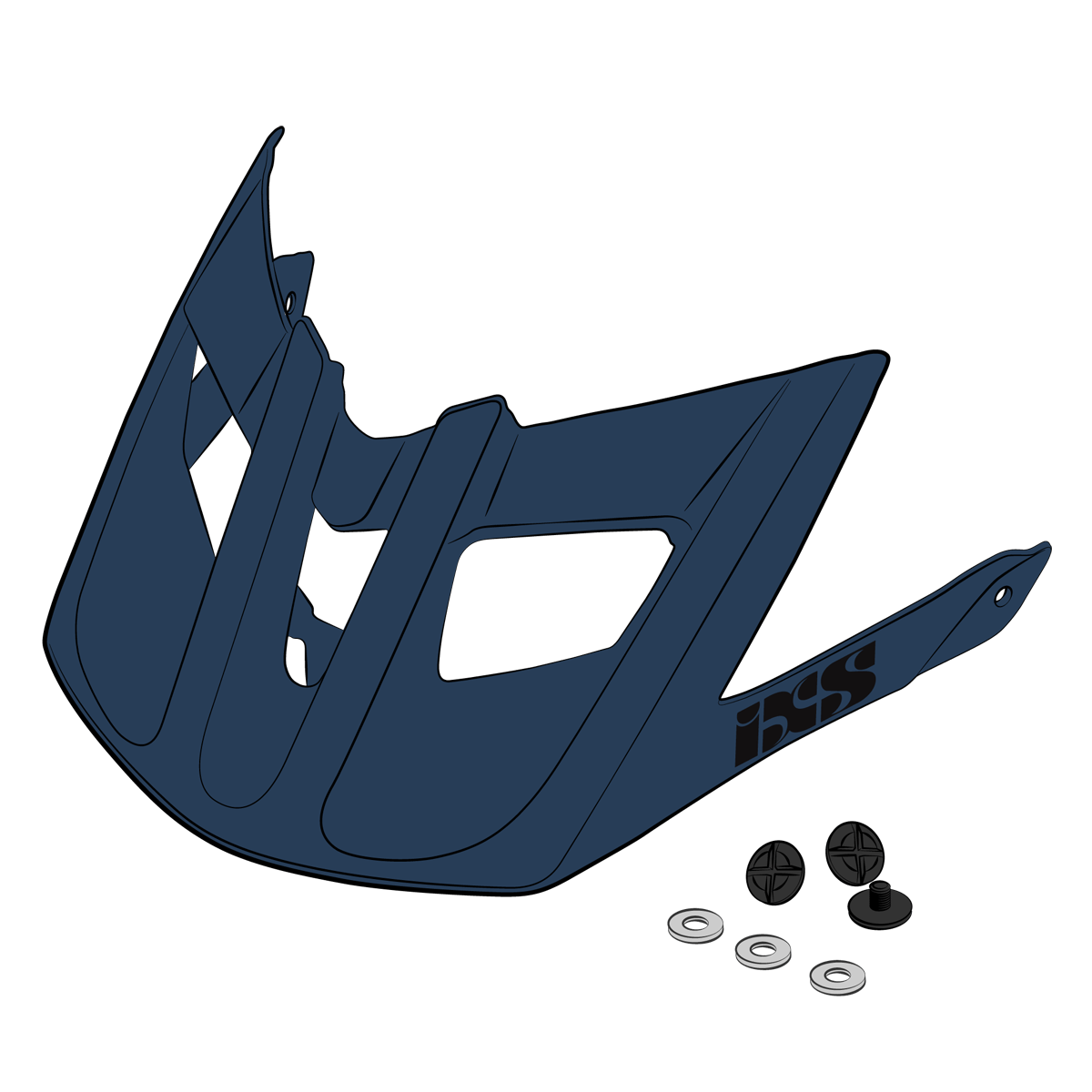 Visor + Pins Trail EVO - Ocean iXS