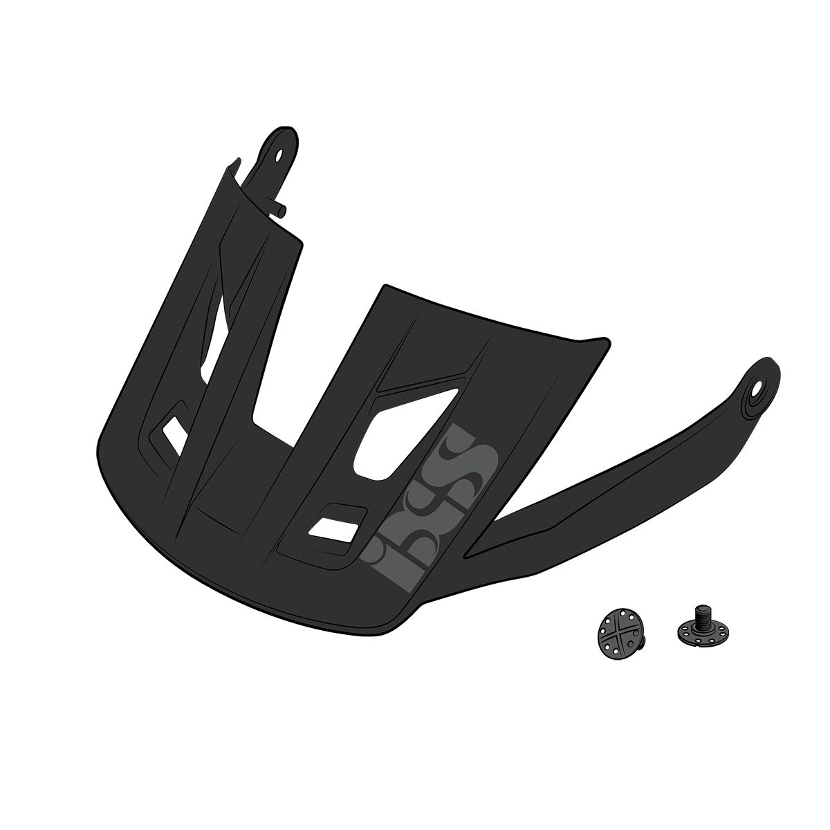 Ersatz Visier + Pins für Trigger AM - Schwarz iXS
