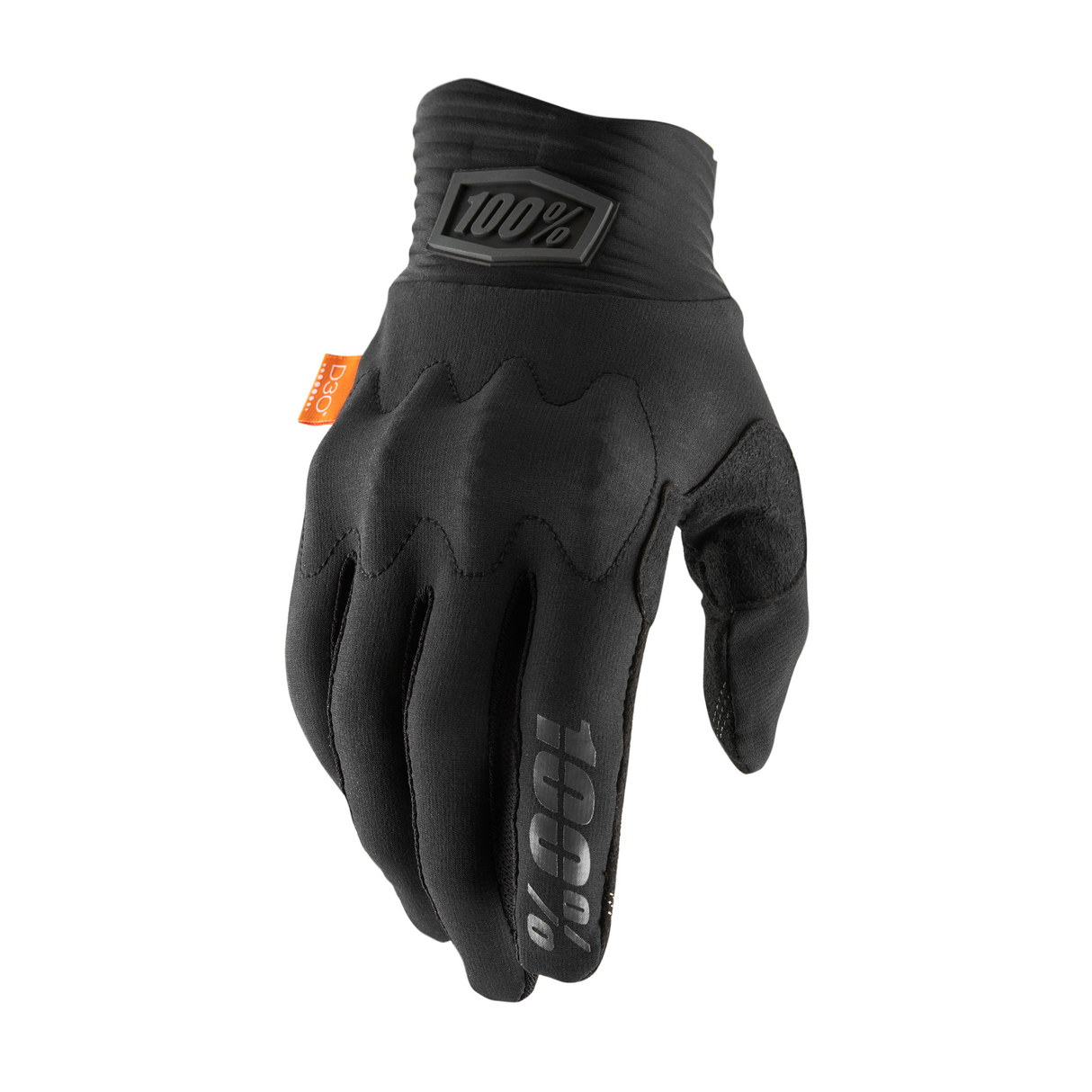 100% COGNITO D3O Gloves - Black Black schwarz