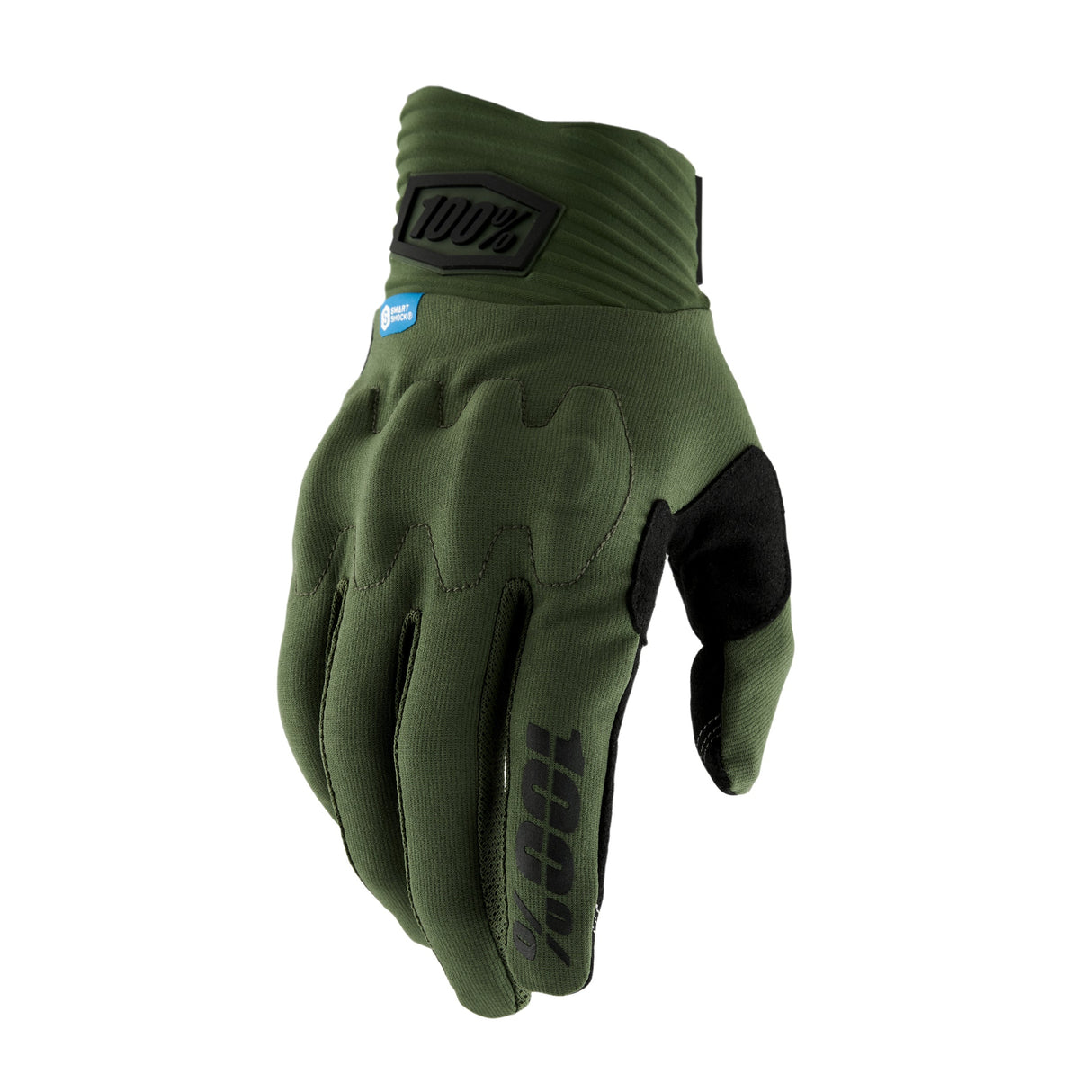 100% COGNITO D3O Gloves - Army Green Army Green/Black Grün