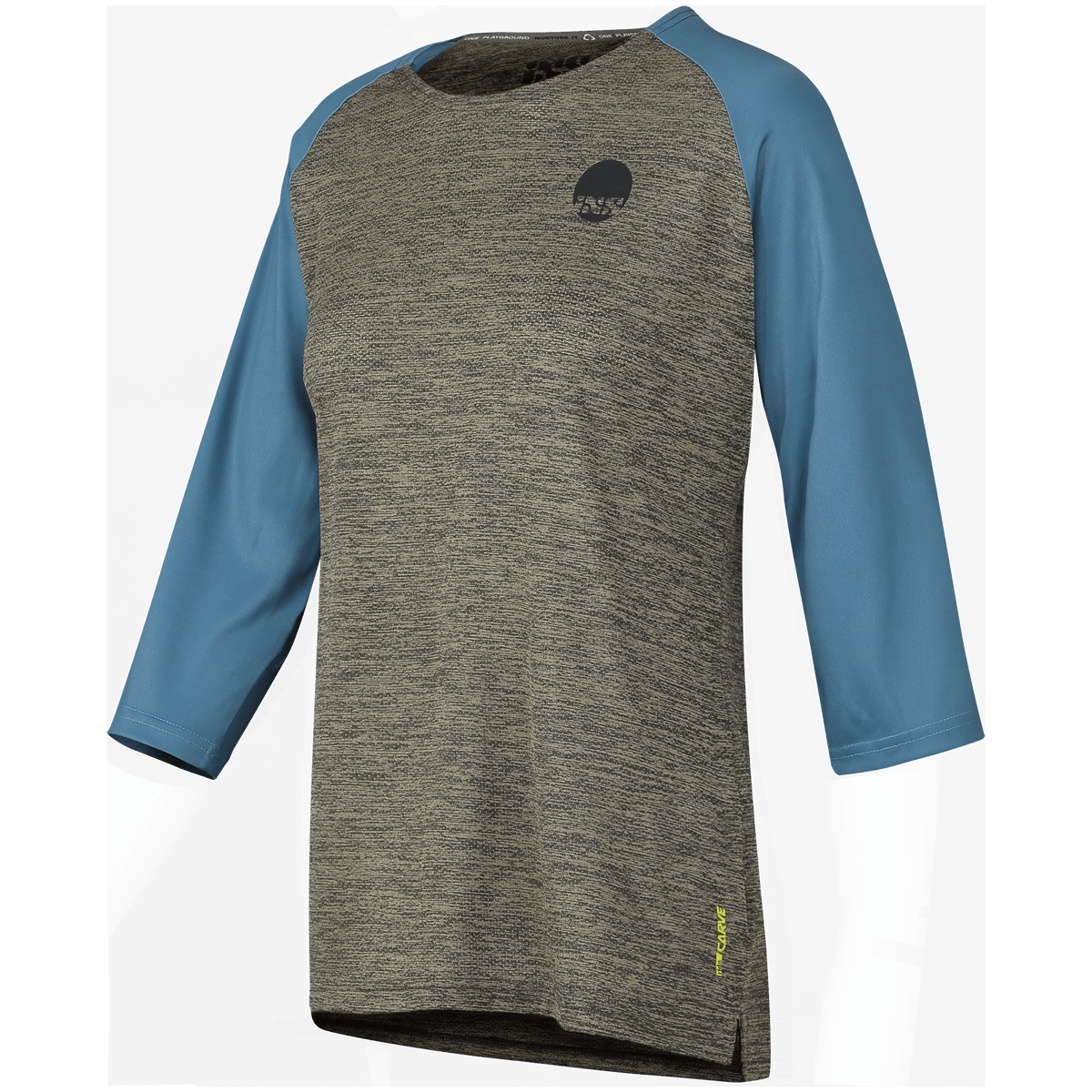 Carve X 3/4 Damen Trikot - Khaki/Blau iXS