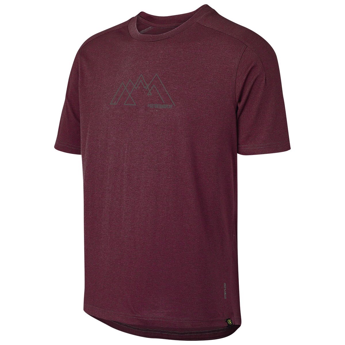 Flow Kids Tech Tee getoutandplay raisin iXS