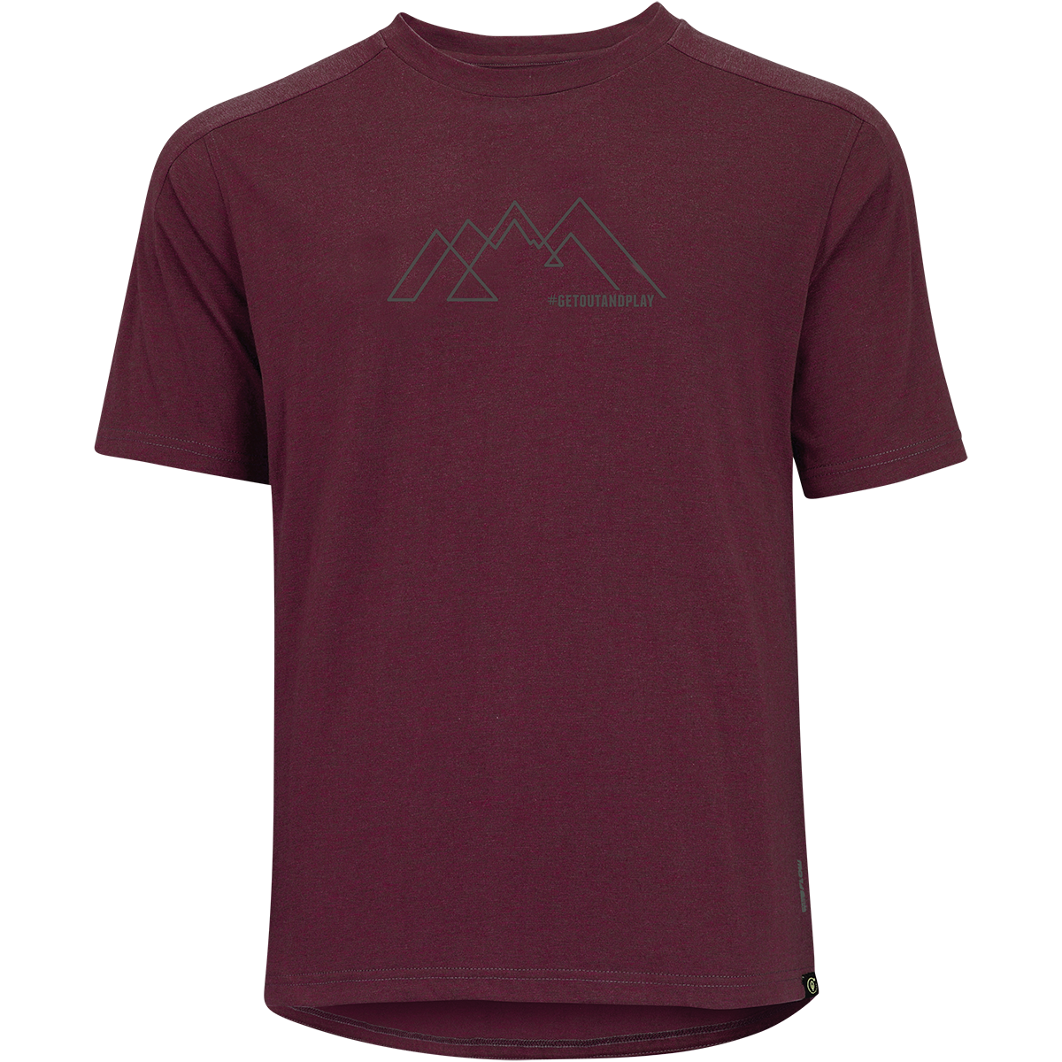 Flow Kids Tech Tee getoutandplay raisin iXS