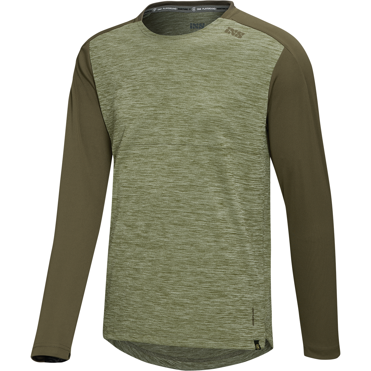 Flow X Long Sleeve Jersey - Olive-Dark Olive iXS