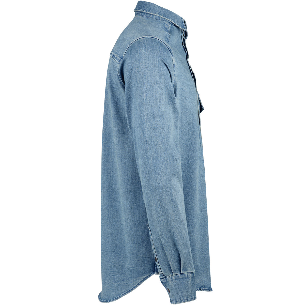 Carve Digger Organic Denim Shirt - Washed Blue iXS