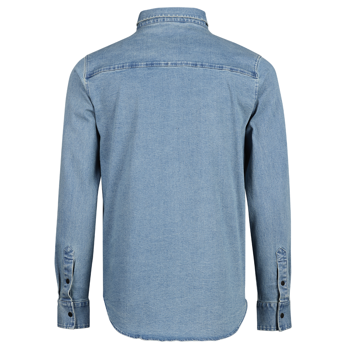 Carve Digger Organic Denim Shirt - Washed Blue iXS