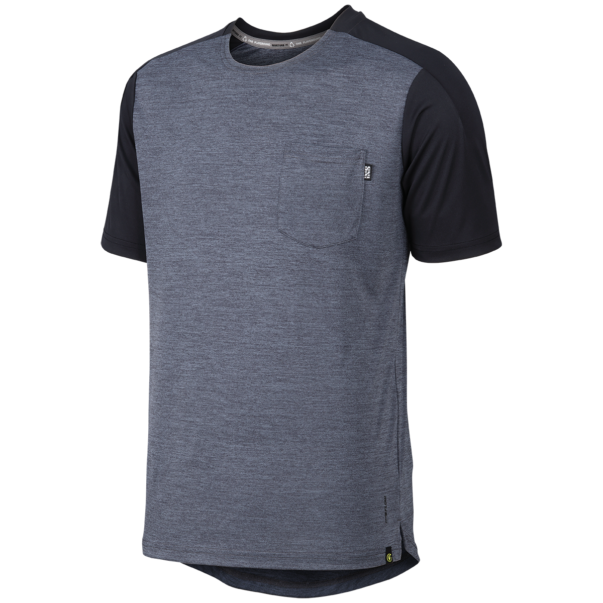 Flow X Jersey graphit- solid black iXS