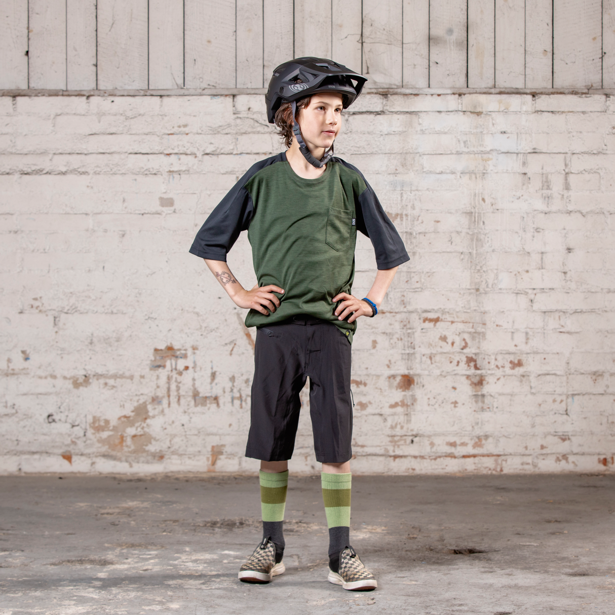 Flow XTG Kinderfahrradhose kurz - Schwarz iXS