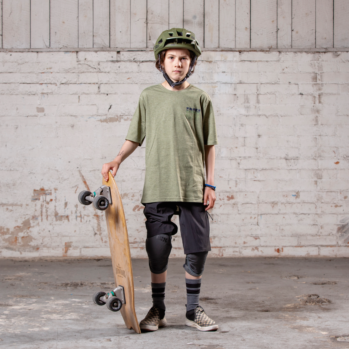 Flow Kids Tech Tee Mirror olive iXS