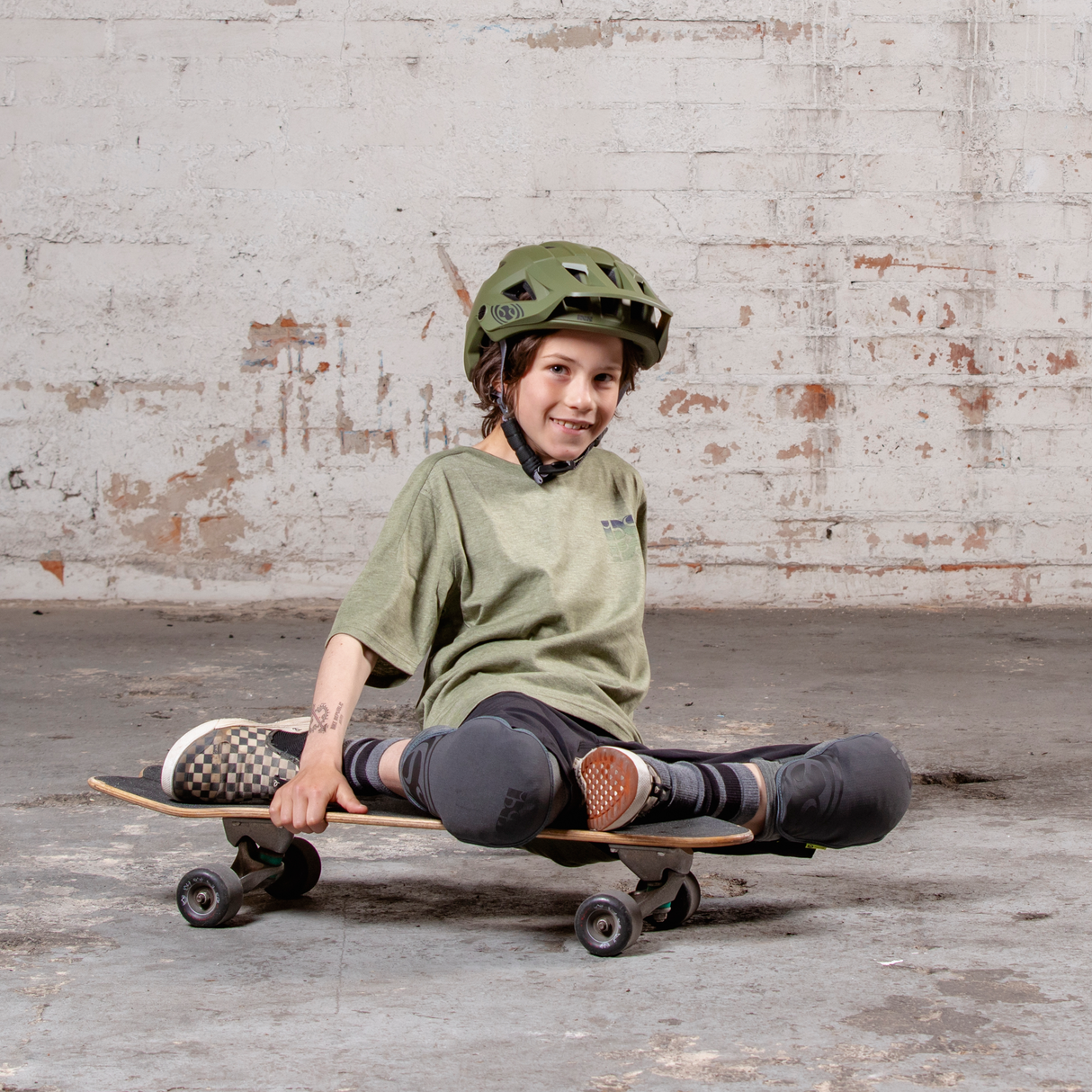 Flow Kids Tech Tee Mirror olive iXS
