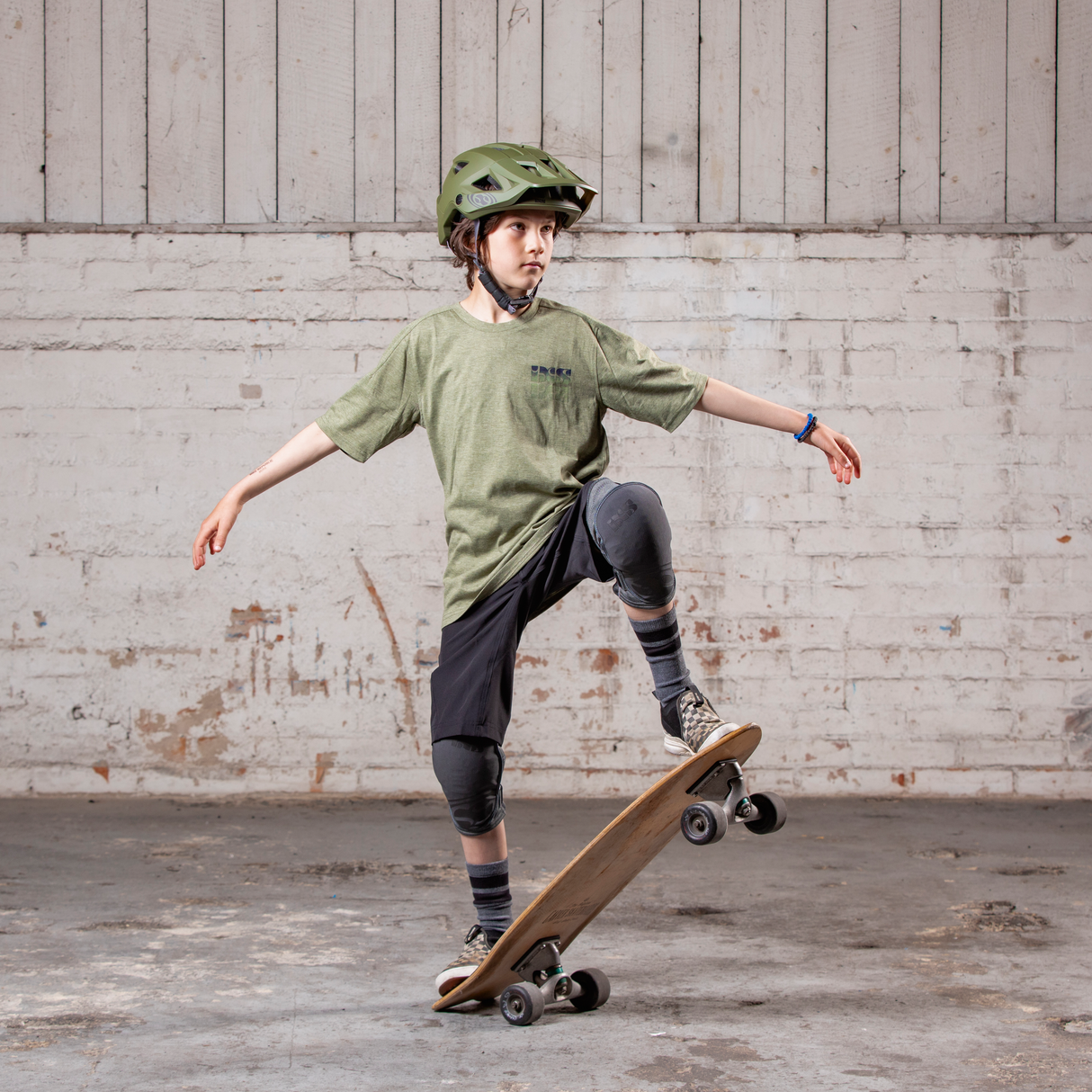 Flow Kids Tech Tee Mirror olive iXS