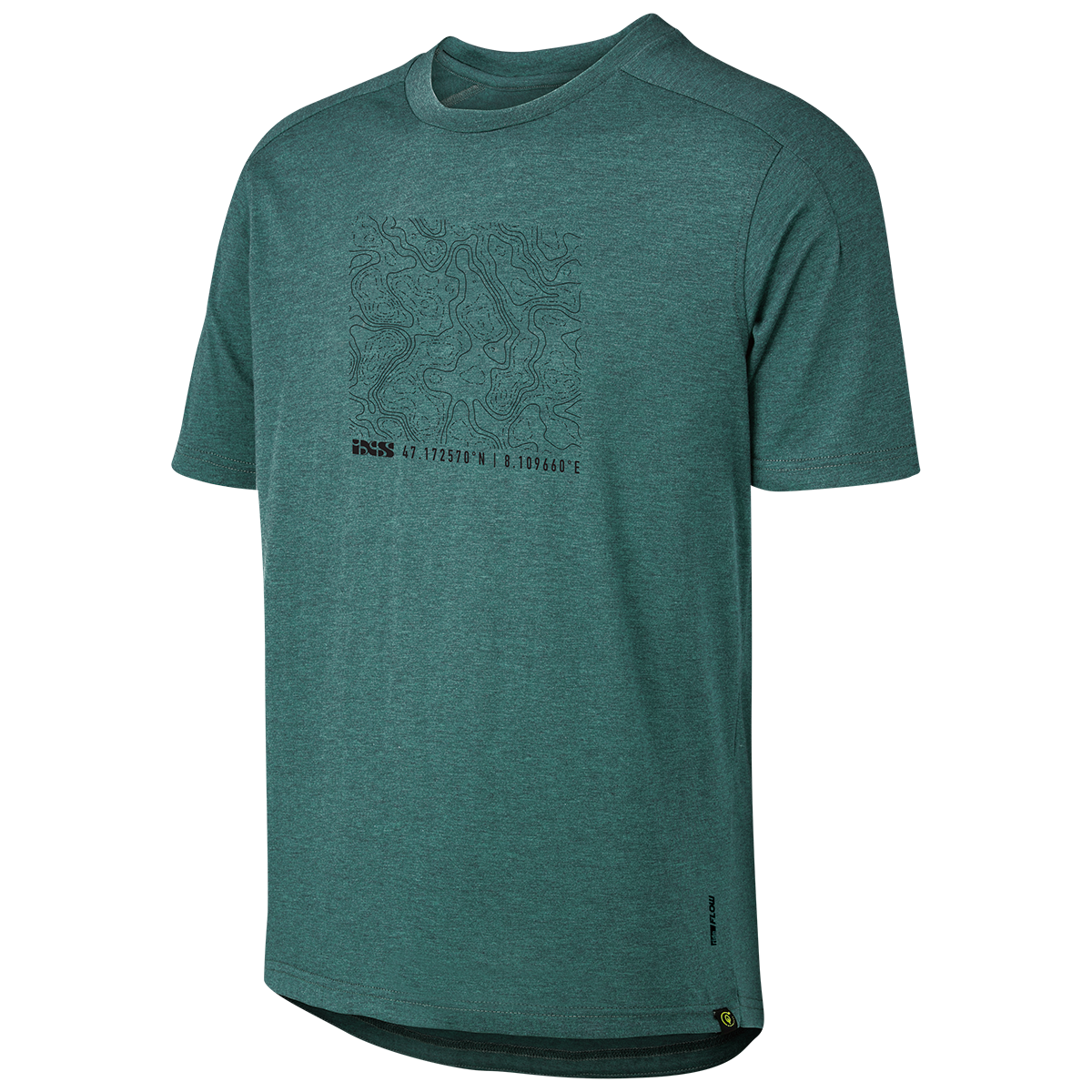 Flow Kids Tech Tee Contour everglade iXS