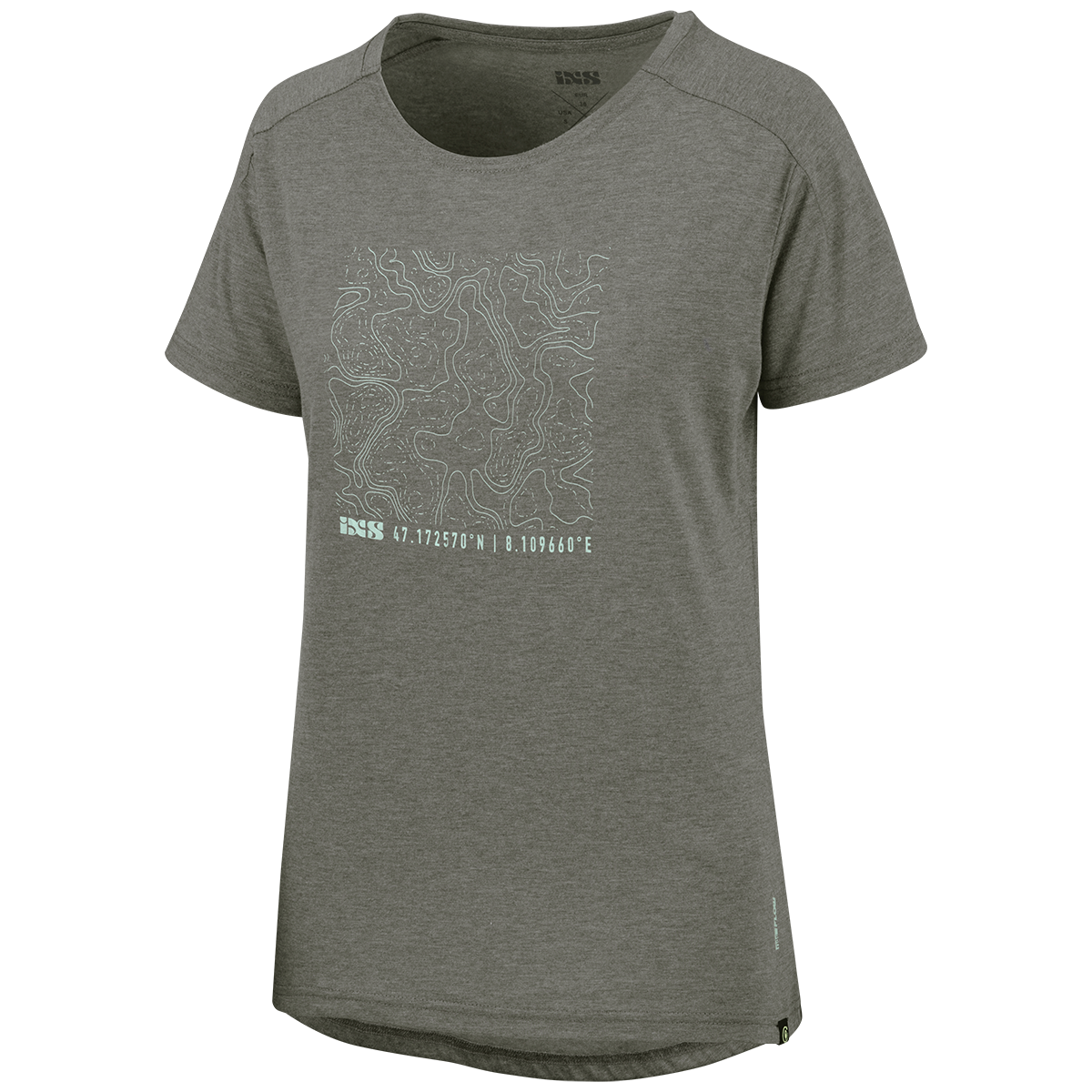 Flow Kids Tech Tee Contour Girls graphit iXS