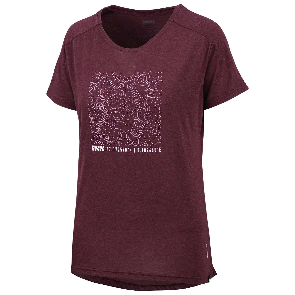 Flow Women Tech Tee Contour raisin iXS