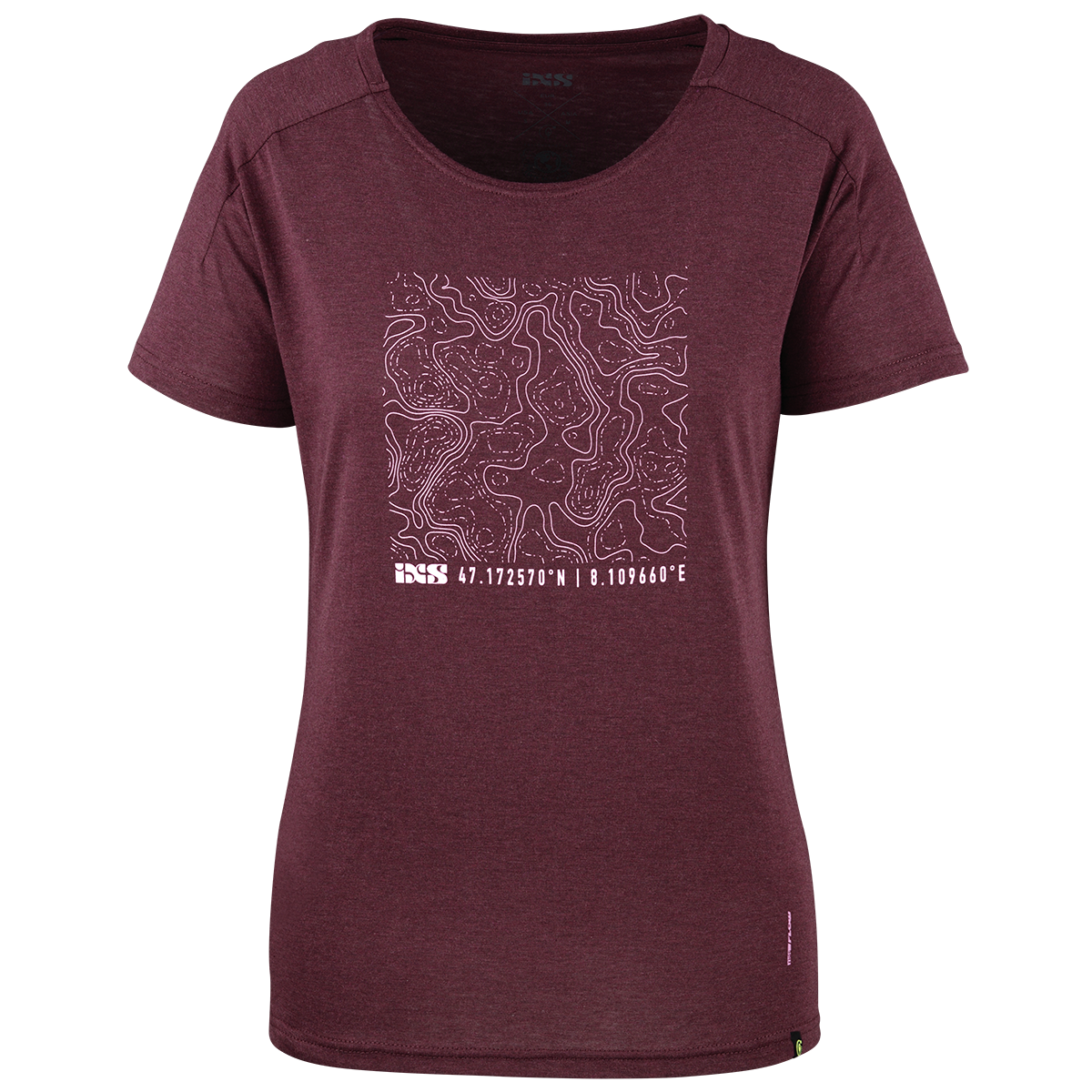 Flow Women Tech Tee Contour raisin iXS