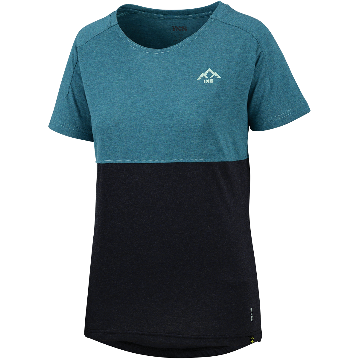 Flow Kids Tech Tee Mountain everglade-schwarz iXS