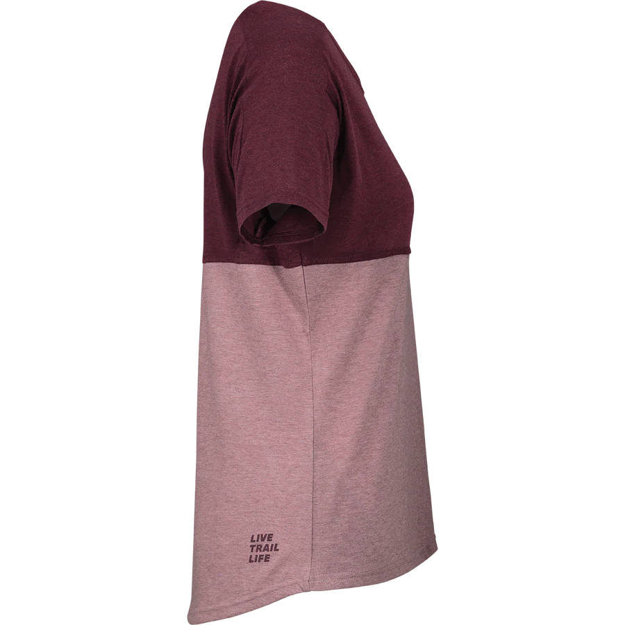 Kids Flow Mountain Tech Tee taupe-raisin