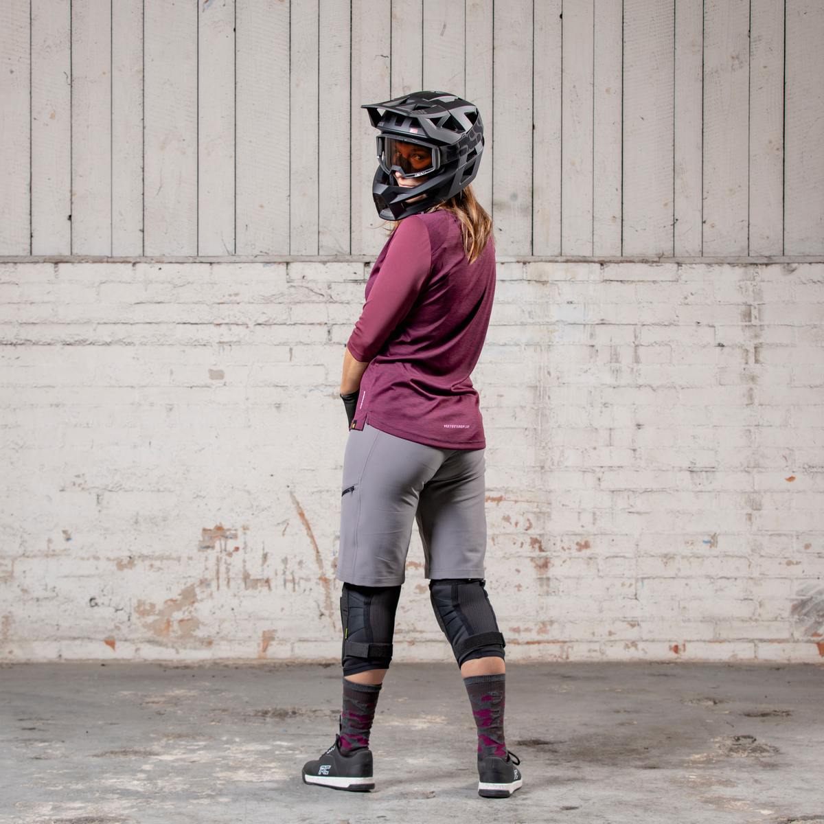 Carve X Women Henley raisin-solid raisin iXS
