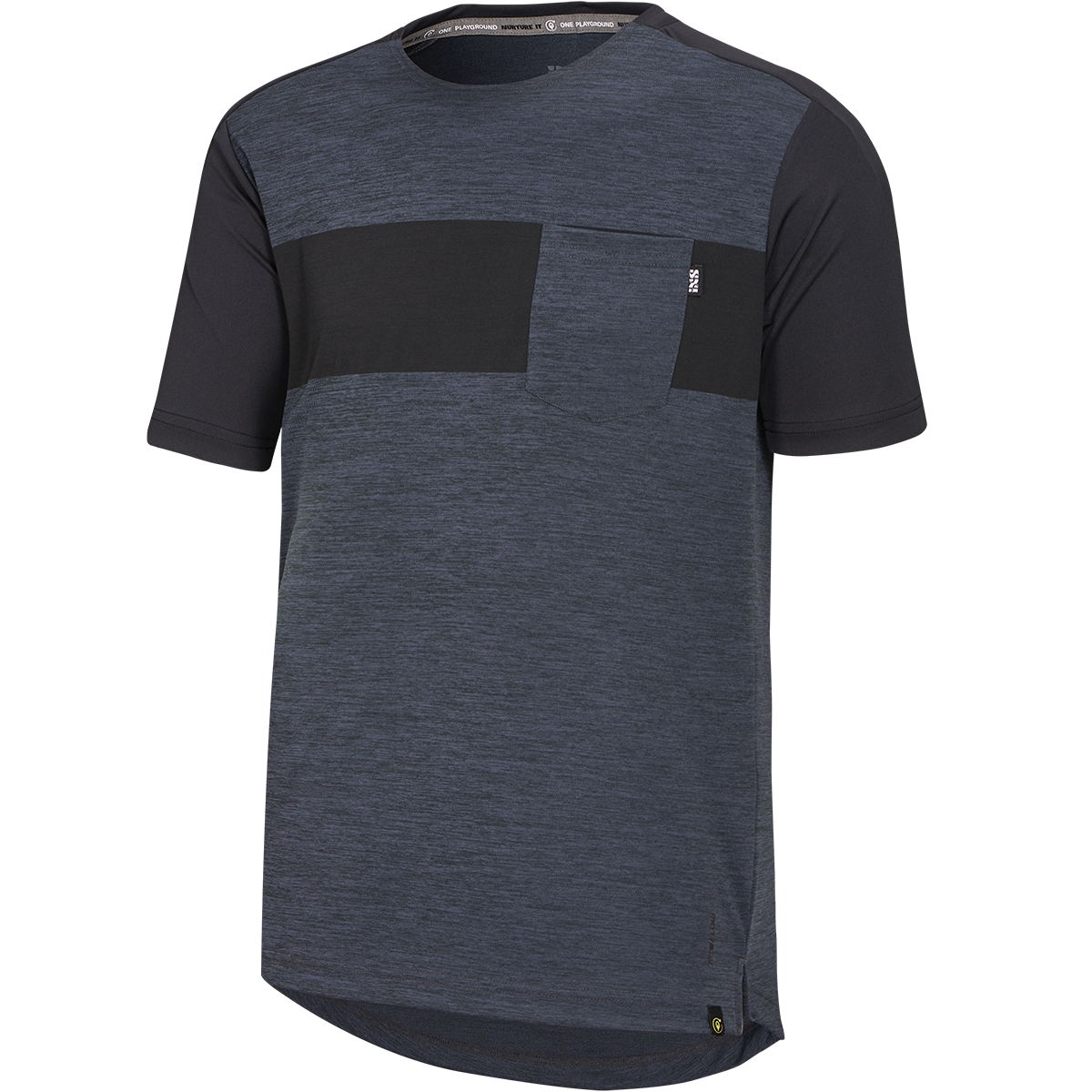 Flow X Short Sleeve Jersey - Black-Solid Black iXS