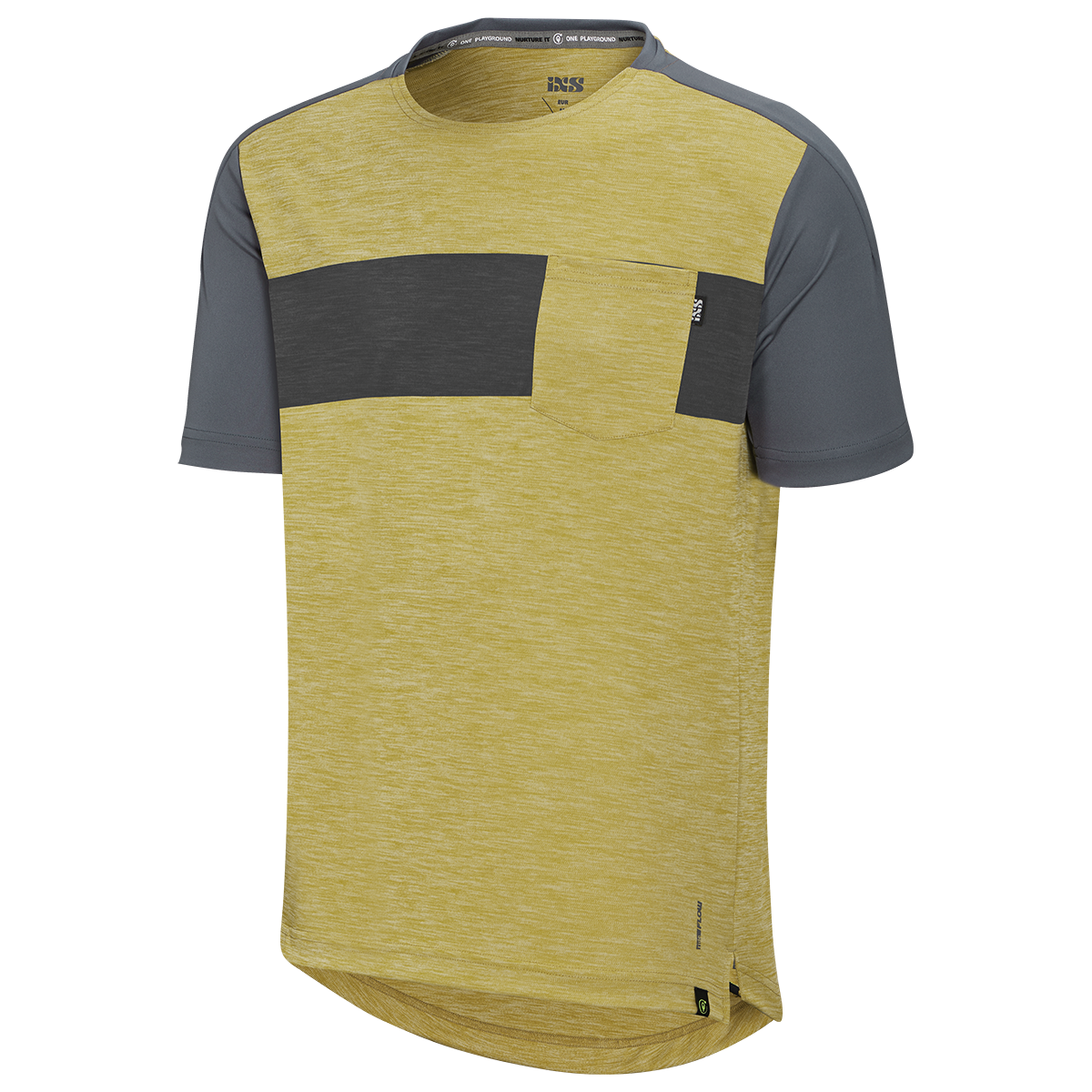 Flow X Short Sleeve Jersey - Acacia / Charcoal iXS