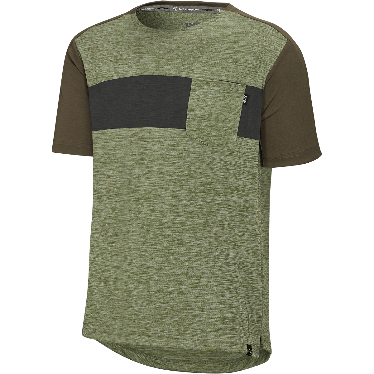 Flow X Kids Short Sleeve Jersey - Olive-Dark Olive iXS