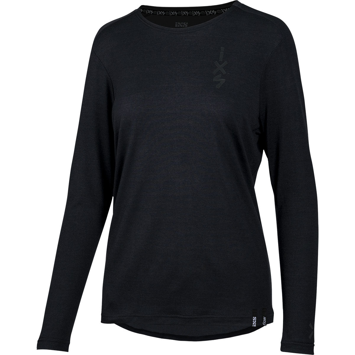 Women's Flow Merino long sleeve jersey - black iXS