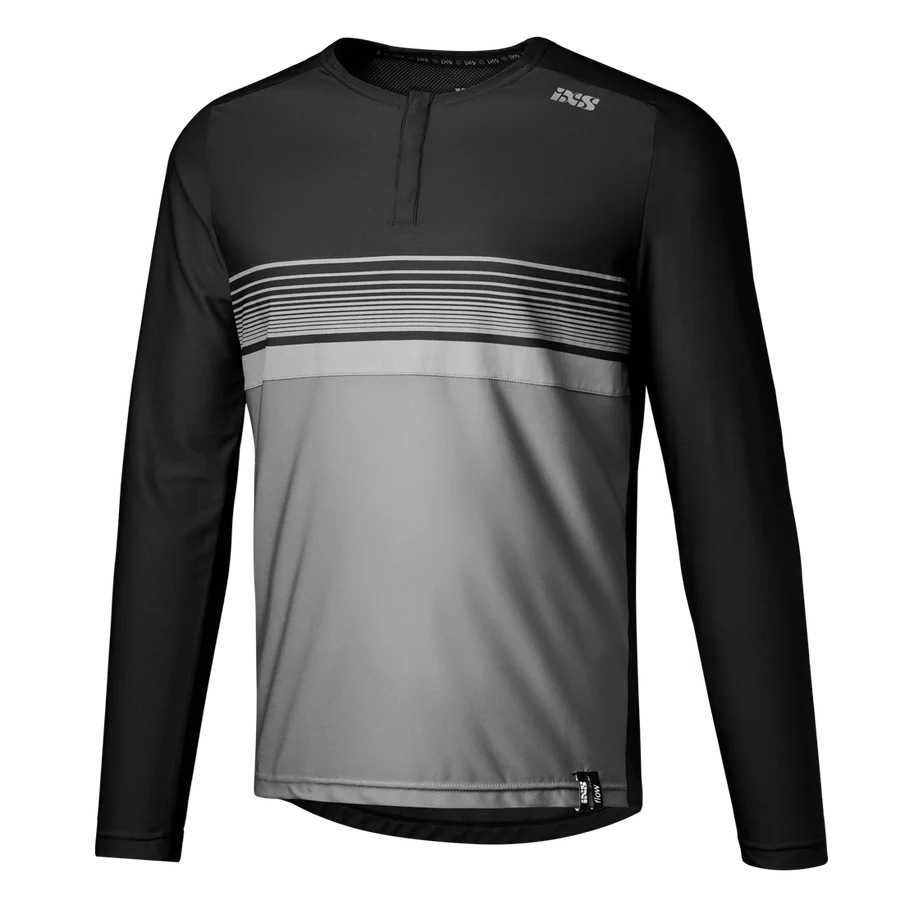 Flow Lite 1.0 Henley - schwarz-graphit