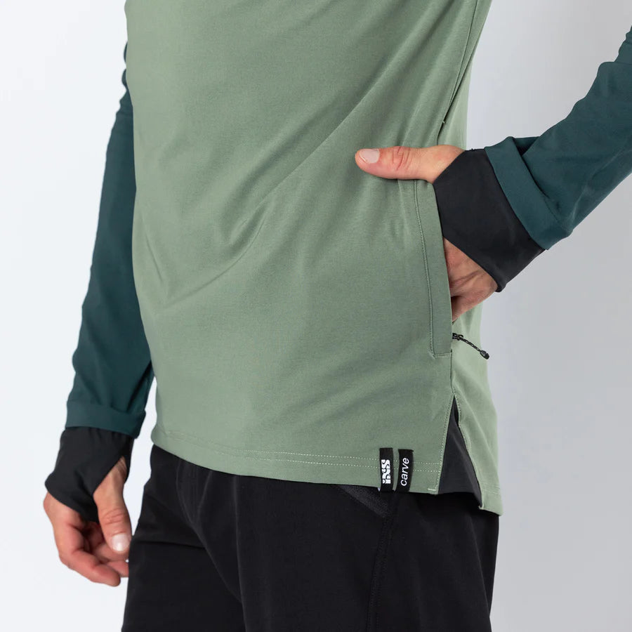 Carve 1.0 Hooded Jersey - duckgreen-sage