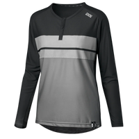 Damen Flow Lite 1.0 Henley - schwarz-graphit