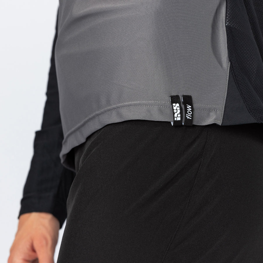 Damen Flow Lite 1.0 Henley - schwarz-graphit