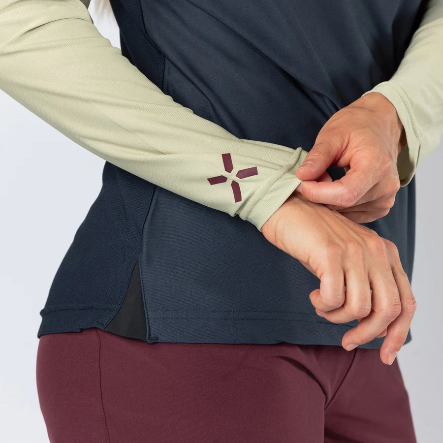 Damen Flow Lite 1.0 Henley - sand-marine