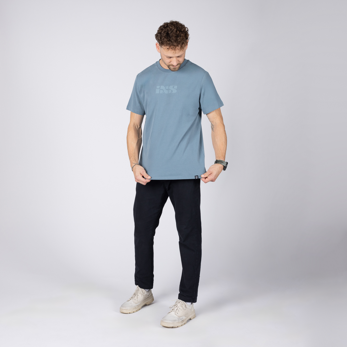 Brand 1.1 Tee - blau grau iXS
