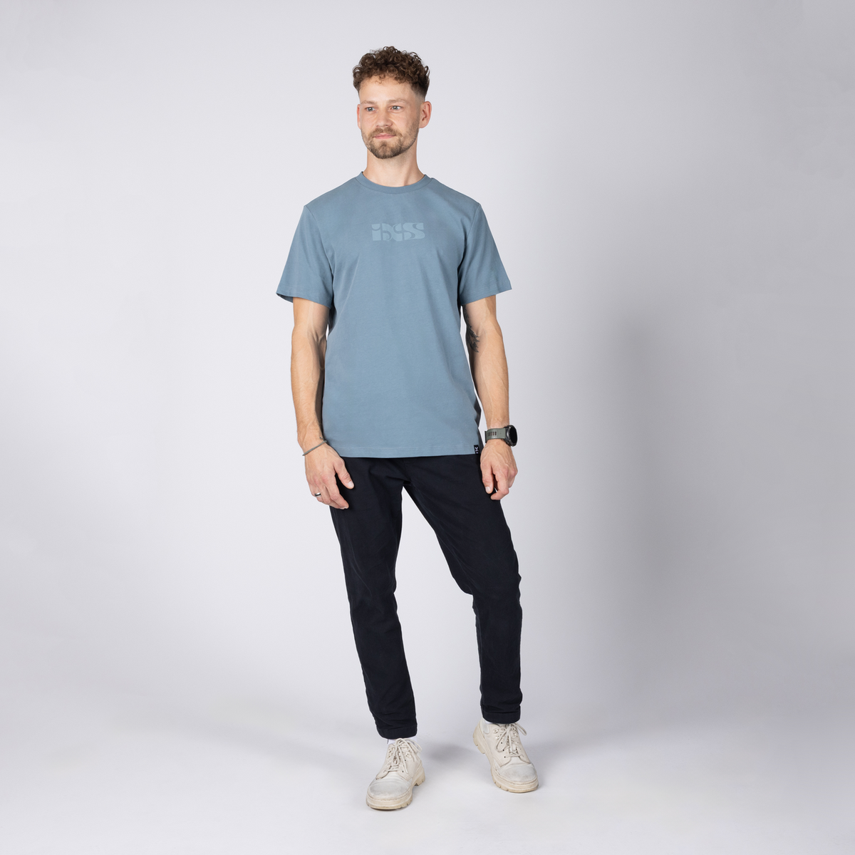 Brand 1.1 Tee - blau grau iXS