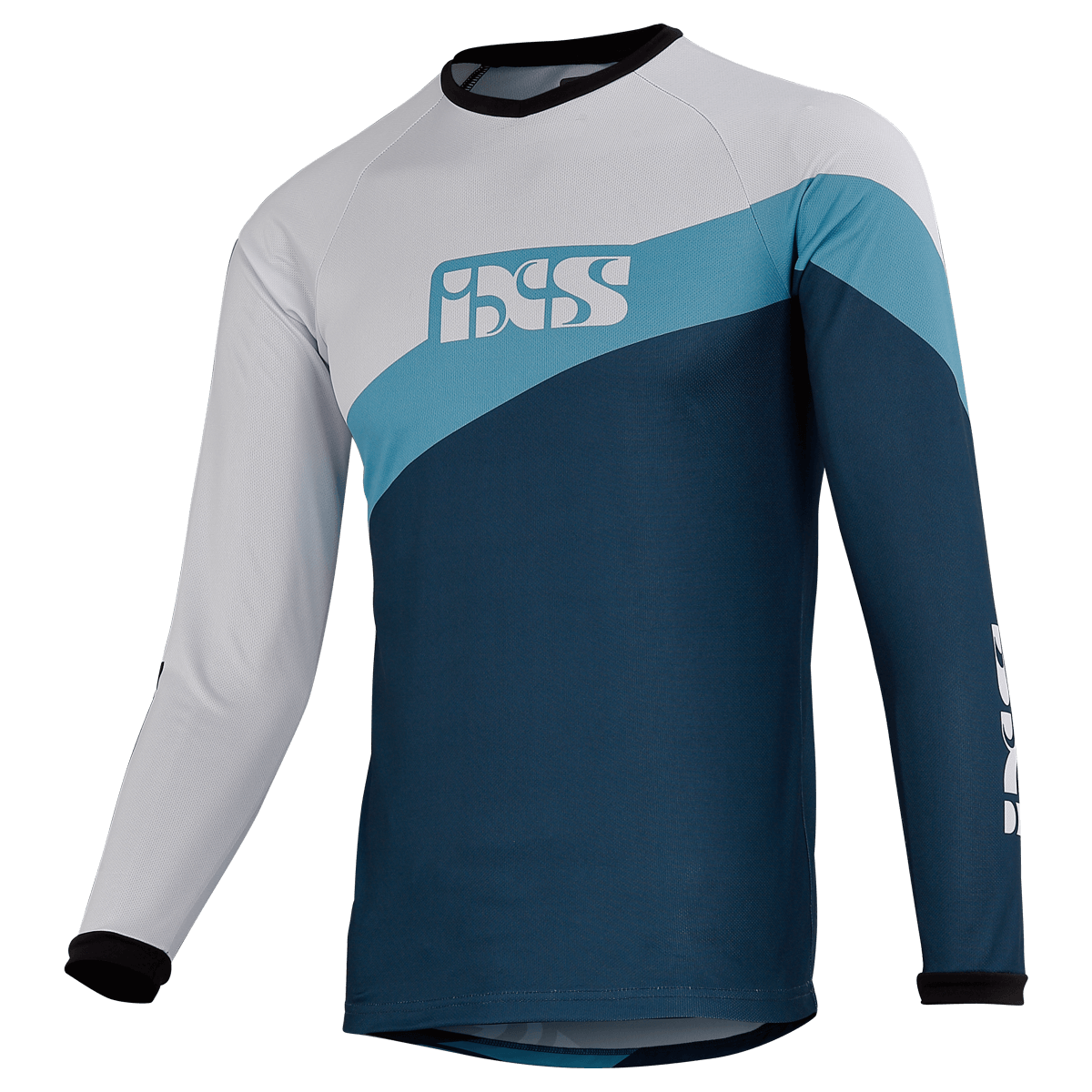 Race 8.1 Kids Trikot - Weiss/Blau iXS