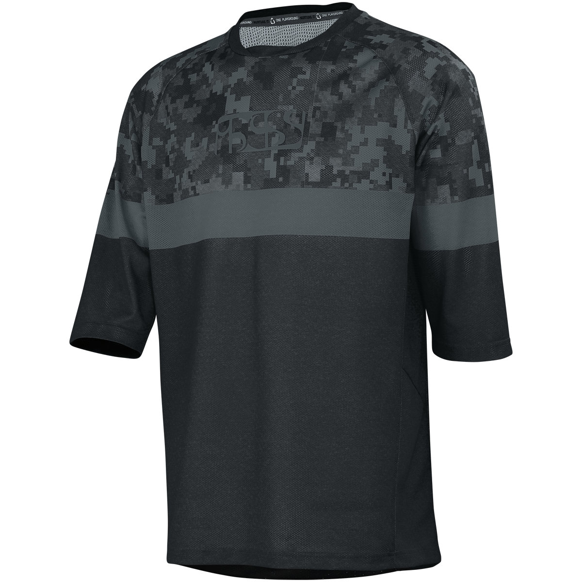 Carve Air Trikot - Schwarz/Camo - 3/4-Arm iXS