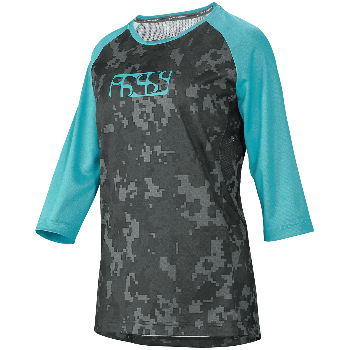 Carve Damen Trikot - Türkis/Camo - 3/4 iXS