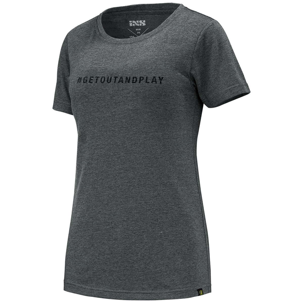 Getoutandplay Women Organic Cotton T-Shirt - graphite iXS